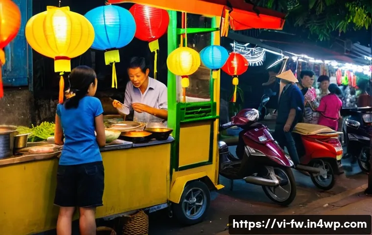 문화 충격과 스트레스 관리의 관계 - **Vibrant Vietnamese Street Food Adventure:** A solo traveler, appearing to be in their mid-20s, wit...
